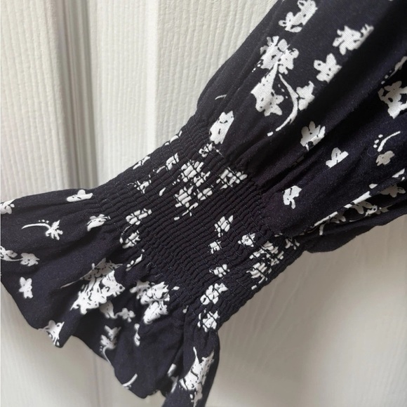 Ellos plus size (22) dress black with flowers - Picture 3 of 7